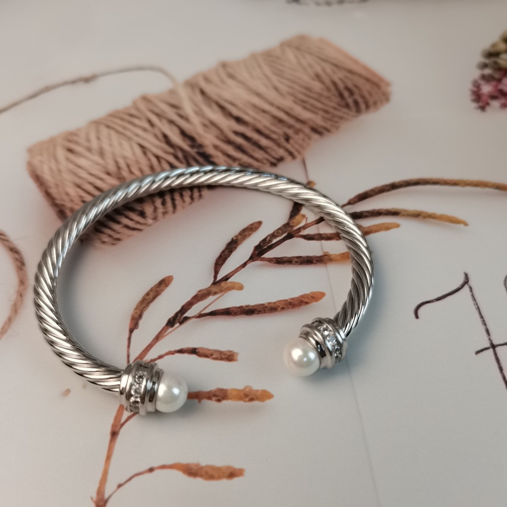 DAVID YURMAN Pearl with dimond Bracelet